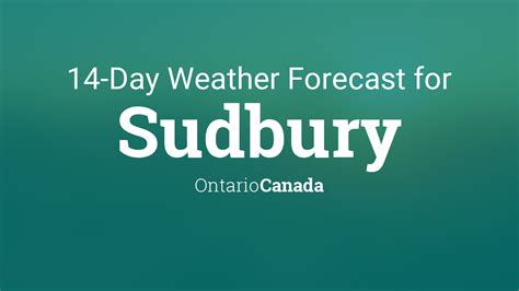sudbury weather 14 day